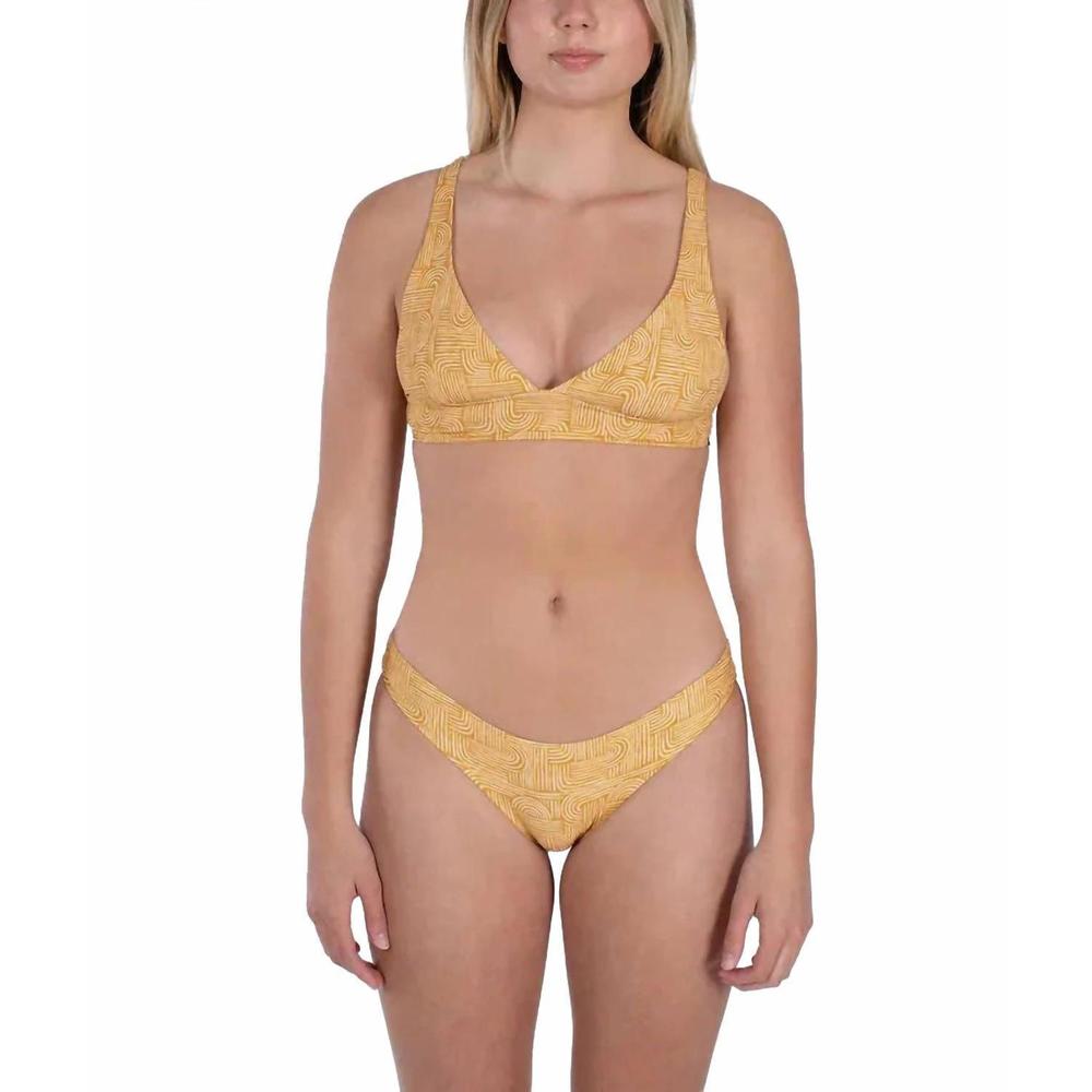NEW JETTY women’s claire swim top in yellow